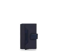 Piquadro - Portatarjetas automáticas de Tela reciclada para Hombres - 2 Compartimentos, protección RFID - Sostenible - Azul