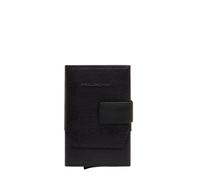Piquadro - Portatarjetas automáticas para Hombres - Metal y Cuero, 2 Compartimentos, protección RFID - Hombre - Verde