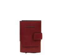Piquadro - Portatarjetas automáticas para Hombres - Metal y Cuero, 2 Compartimentos, protección RFID - Hombre - Cuero
