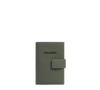 Piquadro - Portatarjetas automáticas para Hombres Resistente al Agua - Metal y Tela gomada, RFID - Unisex - Verde