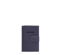 Piquadro - Portatarjetas automáticas Resistentes al Agua para Hombres - Metal y Tela gomada, RFID - Unisex - Azul