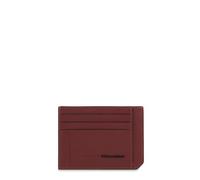 Piquadro - Portatarjetas de Cuero Fino Masculino - 6 portatarjetas, protección RFID - diseño Delgado - Hombre - Cuero