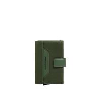 Piquadro - Portatarjetas de Telas Recicladas Automáticas - 2 Compartimentos, Protección RFID - Sostenible - Verde