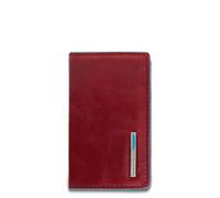 Piquadro - Portatarjetas de visita de piel - Accessories - Hombre - Rojo - ONE SIZE -