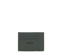 Piquadro - Portatarjetas Resistente al Agua para Hombre Slim - Tela gomada, 6 portatarjetas, RFID - Unisex - Verde