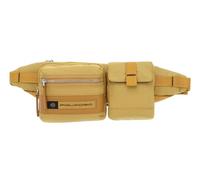 Piquadro PQ-Bios, Riñonera de Nailon Regenerado con Bolsillos Desmontables para Objetos y Smartphone, Amarillo (Yellow)
