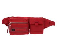 Piquadro PQ-Bios, Riñonera de Nailon Regenerado con Bolsillos Desmontables para Objetos y Smartphone, Rojo