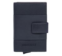 Piquadro PQ-Earth Estuche para tarjetas de crédito Protección RFID Piel 6.5 cm negro