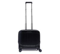 Piquadro - Mochila Trolley PC 15,6" Policarbonato - Unisex - Negro Mate | Para laptop, Candado Integrado, Asa telescópica, Carcasa resistente, Elegante y Profesional
