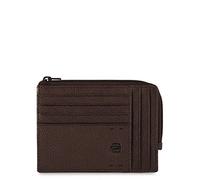 Piquadro Pulse S, Monedero y tarjetero de piel, Marrón