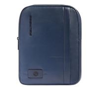 Piquadro Russel Bolsa de hombro Piel natural 27 cm azul