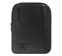 Piquadro Russel Bolsa de hombro Piel natural 27 cm negro