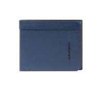 Piquadro Russel Cartera Bloqueo RFID Piel natural 10.5 cm azul
