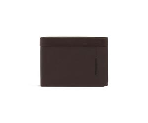 Piquadro Russel Cartera Bloqueo RFID Piel natural 13 cm marrón