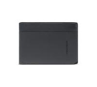 Piquadro Russel Cartera Bloqueo RFID Piel natural 13 cm negro