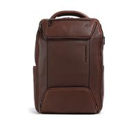 Piquadro Cronus Mochila de negocios Protección RFID Piel 41 cm Compartimento para el portátil marrón