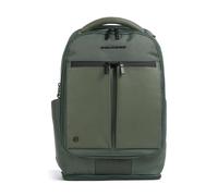 Piquadro S136 Mochila verde oscuro, cuero, unisex, 16L