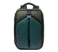Piquadro Mochila de viaje para portátil 17,3" Unisex tela/material bio-based verde
