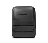 Piquadro Solm Bolsa de hombro Piel natural 25 cm negro