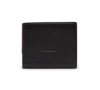 Piquadro Solm Cartera Bloqueo RFID Piel natural 11 cm negro