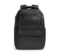 Piquadro Solm Mochila urbana Piel natural 39 cm Compartimento para el portátil negro