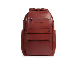 Piquadro Solm Mochila urbana Piel natural 44 cm Compartimento para el portátil marrón