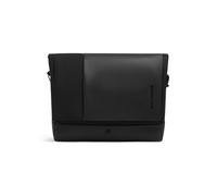 Piquadro Sync Mensajero Bloqueo RFID Piel natural 27 cm Compartimento para laptop negro