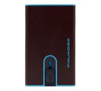 Piquadro - Tarjetero Automático Blue Square Metal - Hombre - Caoba