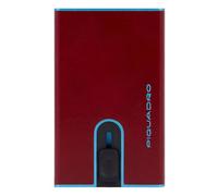 Piquadro - Tarjetero Automático Blue Square Metal - Hombre - Rojo