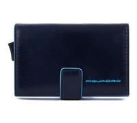 Piquadro - Tarjetero Blue Square RFID Piel y Metal - Unisex - Azul Noche
