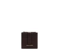 Piquadro - Tarjetero con Monedero de Piel - Mujer - Marrón | Protección antifraude RFID, Alojamiento tarjetas, Uso diario, Diseño elegante