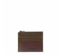 Piquadro Tarjetero Hombre con Monedero Hombre Cuero Verde/marrón Oscuro