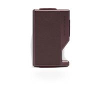 Piquadro - Tarjetero Mag Safe de Metal y Piel con Banda Elástica - Accessories - Mujer - Rojo - ONE SIZE -