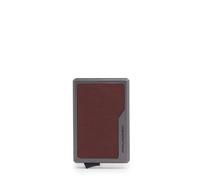 Piquadro - Tarjetero Magnético en Piel y Metal - Unisex - Cuero | Sujeción al teléfono, Formato slim, Ranuras tarjetas, Uso diario