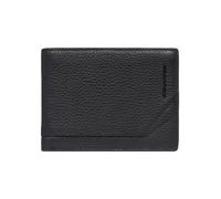 Piquadro Than Cartera Bloqueo RFID Piel natural 12.5 cm negro