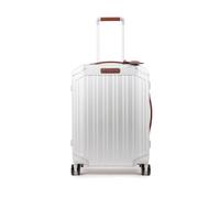 Piquadro - Trolley de Cabina de 4 Ruedas de 55 cm - Aluminio de Calidad - Color Gris - para Hombre