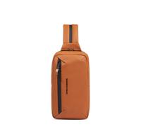 Piquadro - Un hombro - Tela gomada resistente al agua, soporte para iPad mini, RFID - color cuero
