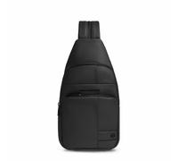 Piquadro - Un solo hombro Resistente al agua - Tela gomada, compartimento compatible con iPad mini, RFID, Descapotable en mochila - Color negro
