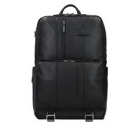 Piquadro Urban Air Mochila de negocios Piel natural 44 cm Compartimento para el portátil negro
