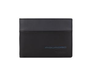 Piquadro Urban Cartera Piel natural 13 cm negro