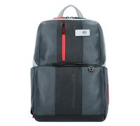 Piquadro Urban Mochila de negocios Bloqueo RFID Piel natural 39 cm Compartimento para el portátil gris