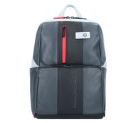Piquadro Urban Mochila de negocios Piel natural 39.5 cm Compartimento para el portátil gris