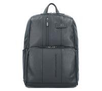 Piquadro Urban Mochila de negocios Piel natural 39.5 cm Compartimento para el portátil negro