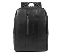 Piquadro Urban Mochila de negocios Piel natural 41 cm Compartimento para el portátil negro