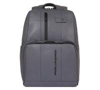 Piquadro Urban Mochila urbana Bloqueo RFID Piel natural 40 cm Compartimento para el portátil gris
