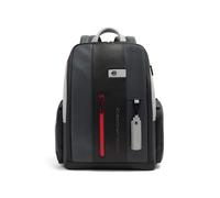 Piquadro Urban Mochila urbana Bloqueo RFID Piel natural 46 cm Compartimento para el portátil gris