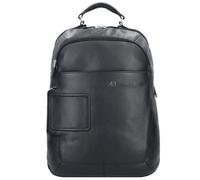 Piquadro Vibe Mochila de día Piel natural 42.5 cm Compartimento para laptop negro