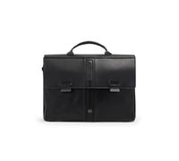 Piquadro Victor Maletín Bloqueo RFID Piel natural 42 cm Compartimento para laptop negro