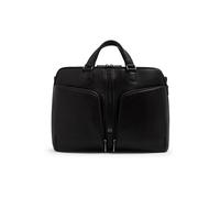 Piquadro Victor Maletín Bloqueo RFID Piel natural 43 cm Compartimento para laptop negro