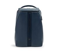 Piquadro Victor Mochila de día Piel natural 40 cm Compartimento para laptop azul